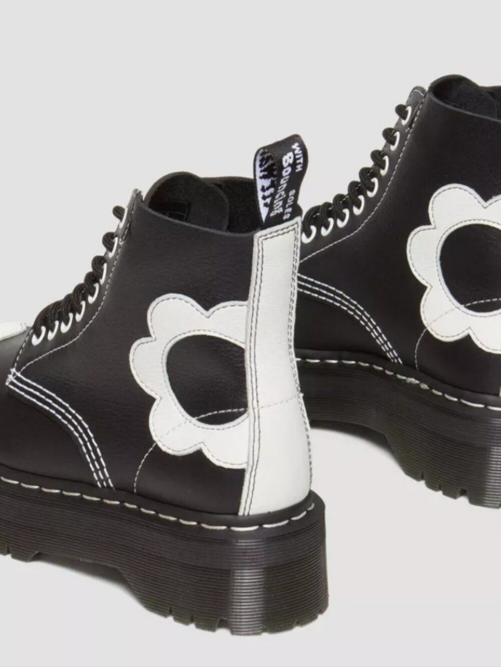 NEW!! Dr Martens Sinclair Flower Pisa Platform Boots. Size 8 - Picture 10 of 10